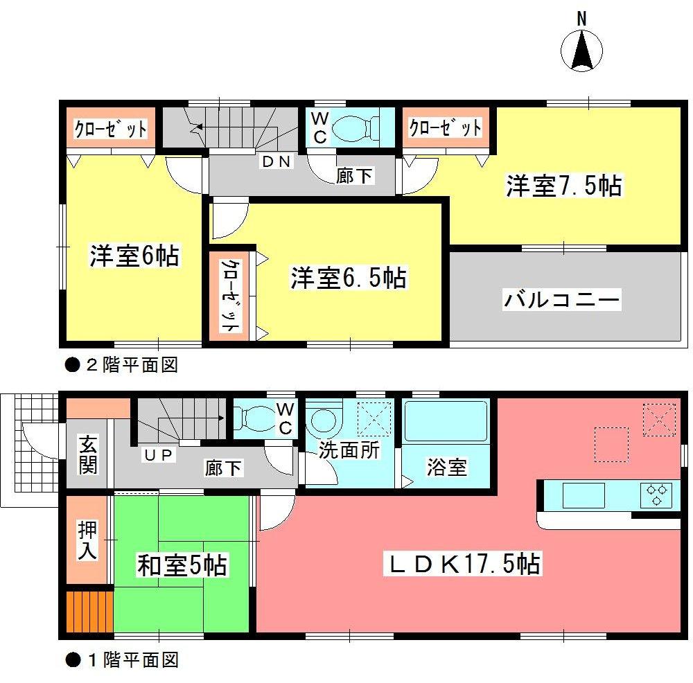Floor plan. (3 Phase 3 Building), Price 27.5 million yen, 4LDK, Land area 183.93 sq m , Building area 99.38 sq m