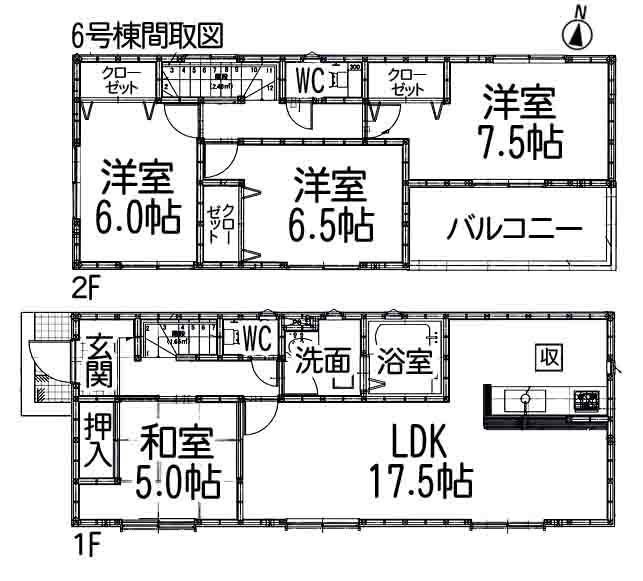 Floor plan. (Phase 4 6 Building), Price 25,900,000 yen, 4LDK, Land area 163.75 sq m , Building area 99.38 sq m