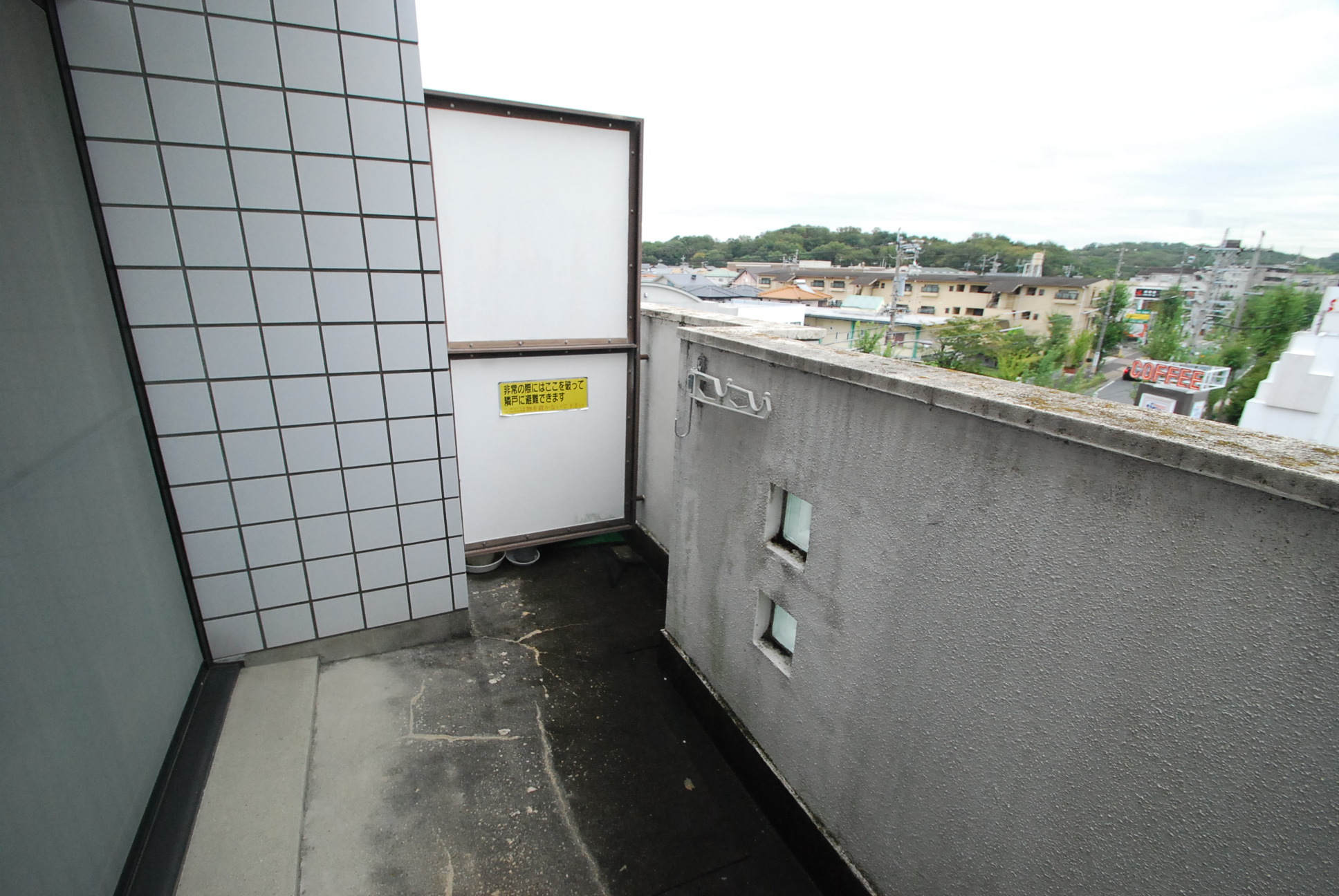 Balcony. Spacious veranda