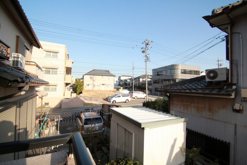 View. Around is a quiet residential area. 