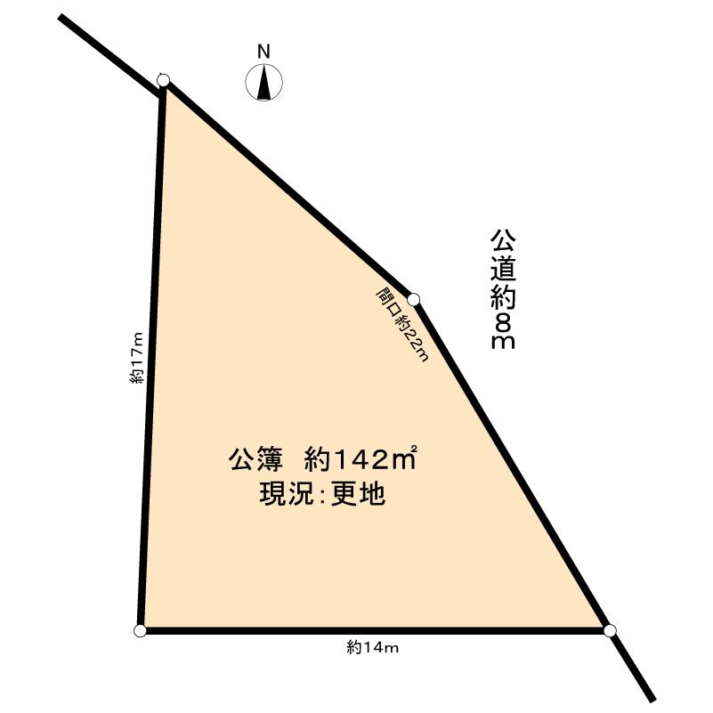 Compartment figure. Land price 23,100,000 yen, Land area 142 sq m