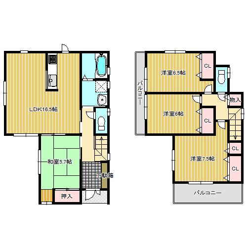 Other. Price 36,800,000 yen, 4LDK, Land area 122.57m2, Building area 98.01m2