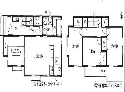 Floor plan. (A Building), Price 33,800,000 yen, 4LDK, Land area 113.14 sq m , Building area 98.56 sq m