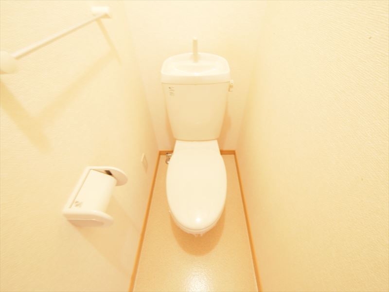 Toilet. Warm water washing toilet seat mounting possible