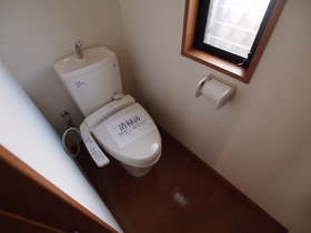 Toilet. With a window is I am happy to toilet