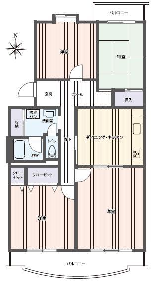 Floor plan. 4DK, Price 13,900,000 yen, Occupied area 89.15 sq m , Balcony area 13.18 sq m   ■ New renovation completed (2013 December completed)