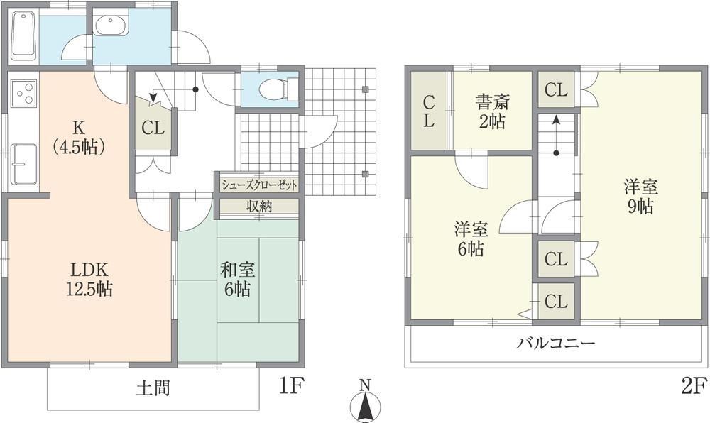 Floor plan. 22,800,000 yen, 3LDK + S (storeroom), Land area 174.41 sq m , Building area 80.32 sq m