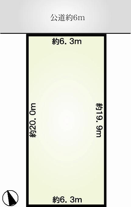 Compartment figure. Land price 18.4 million yen, Land area 126.37 sq m