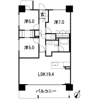 Floor: 3LDK, occupied area: 77.74 sq m, Price: 28,100,000 yen ・ 31 million yen