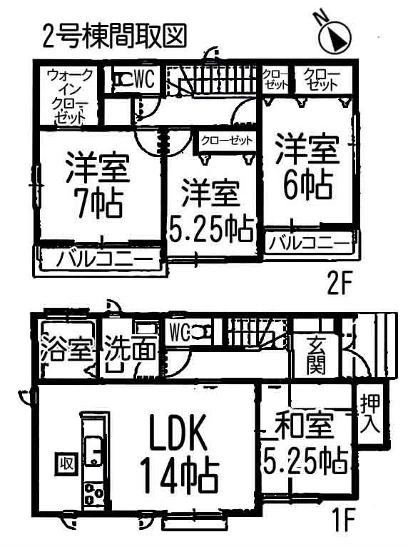 Floor plan. 31,400,000 yen, 4LDK, Land area 110.74 sq m , Building area 94.81 sq m