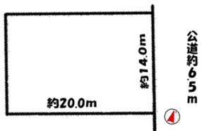 Compartment figure. Land price 34,500,000 yen, Land area 279.7 sq m