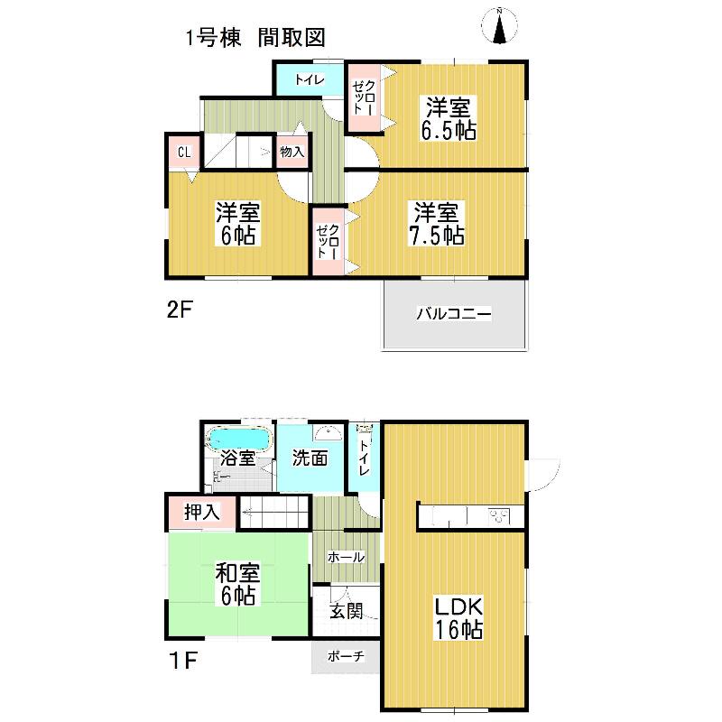 Floor plan. 38,900,000 yen, 4LDK, Land area 137.87 sq m , Building area 98.82 sq m