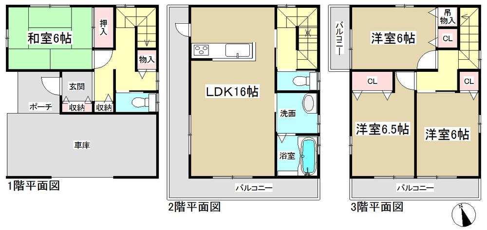 Floor plan. 36,800,000 yen, 4LDK, Land area 93.43 sq m , Building area 122.42 sq m