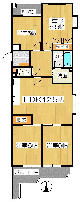 Floor plan. 4LDK, Price 11.8 million yen, Occupied area 77.76 sq m , Balcony area 11.72 sq m floor plan