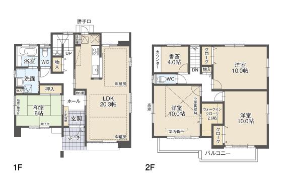 Floor plan. All mansion "5LDK" "LDK20 Pledge or more" "long-term high-quality housing support ※ ".