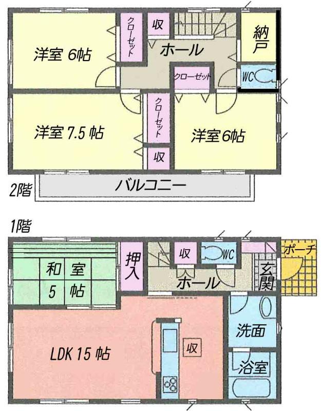 Floor plan. 30,900,000 yen, 4LDK, Land area 146.66 sq m , Building area 97.2 sq m