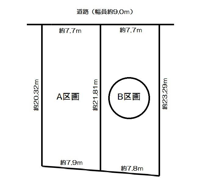 Compartment figure. Land price 27,550,000 yen, Land area 52.76 sq m