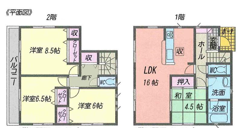Floor plan. 32,900,000 yen, 4LDK, Land area 148.08 sq m , Building area 96.79 sq m
