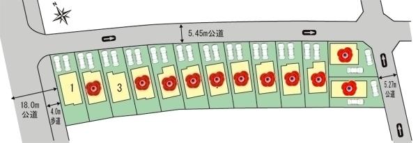 The entire compartment Figure. Narumi-cho Mukaida compartment view