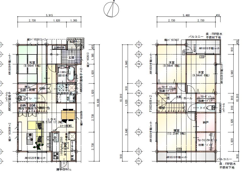 Floor plan. (B Building), Price 34,800,000 yen, 4LDK+S, Land area 122.35 sq m , Building area 109.12 sq m
