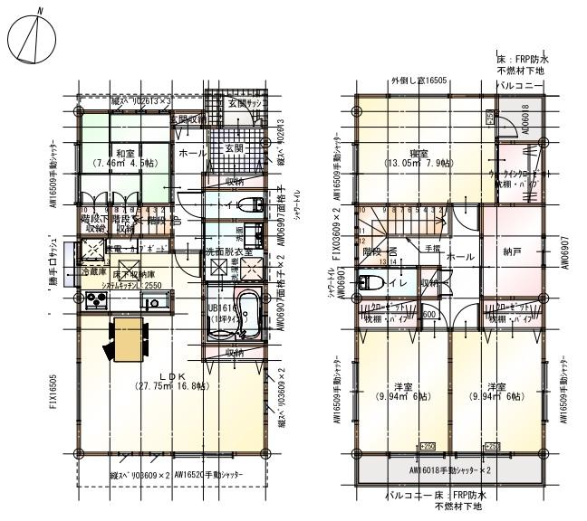 Floor plan. (C Building), Price 34,800,000 yen, 4LDK+S, Land area 122.36 sq m , Building area 106.22 sq m