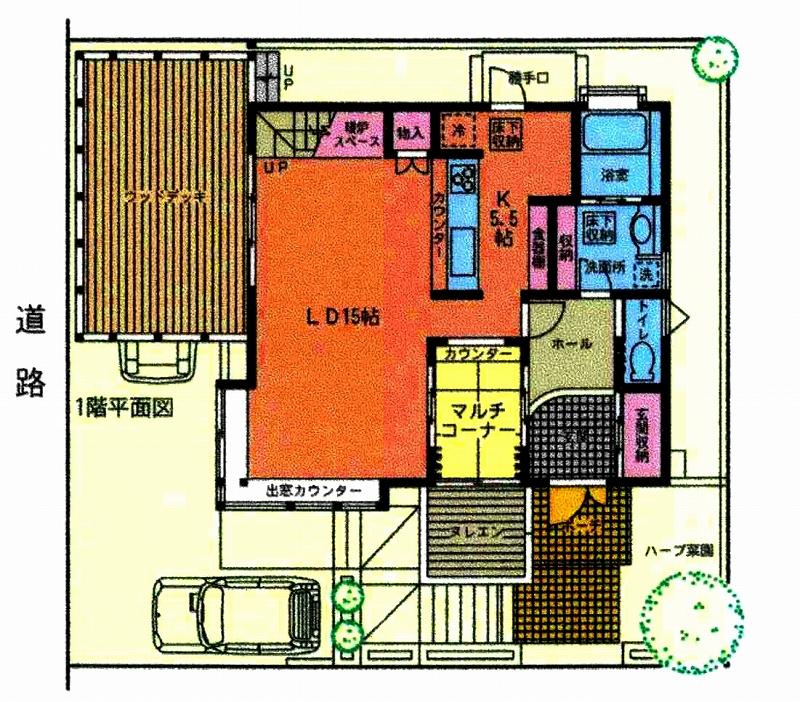 Floor plan. 48 million yen, 4LDK + S (storeroom), Land area 154.2 sq m , It is a building area of 109.32 sq m 1 floor Floor. Second floor of the floor plan and other rooms of the video to enjoy because it will soon publish on our HP