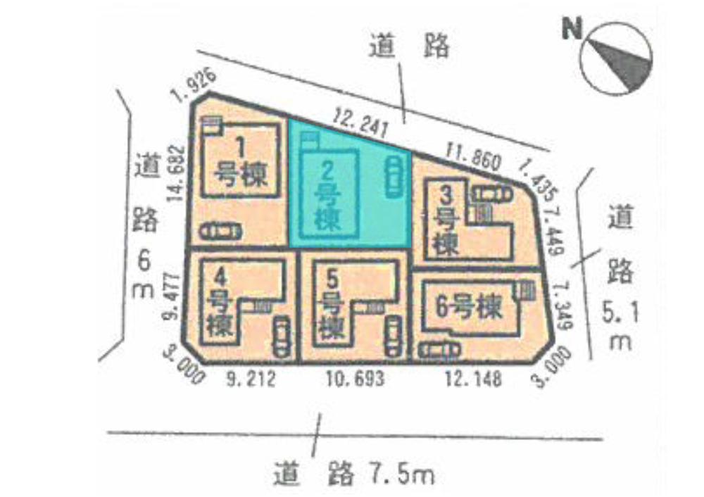 The entire compartment Figure. It will be blue portions Building 2.