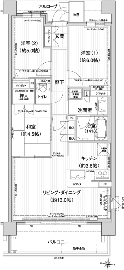Floor: 3LDK, occupied area: 70.65 sq m, Price: 27.9 million yen