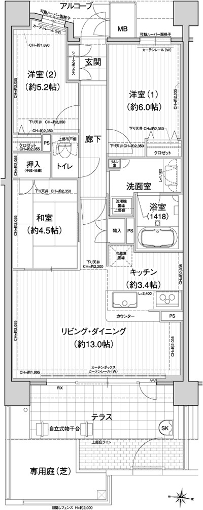 Floor: 3LDK, occupied area: 71.09 sq m, Price: 25.9 million yen