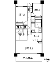 Floor: 3LDK, occupied area: 76.16 sq m, Price: 26.6 million yen