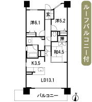 Floor: 3LDK, occupied area: 72.01 sq m, Price: 33.6 million yen
