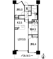 Floor: 3LDK, occupied area: 72.09 sq m, Price: 27.2 million yen