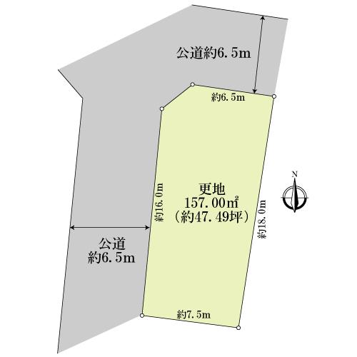 Compartment figure. Land price 28 million yen, Land area 157 sq m