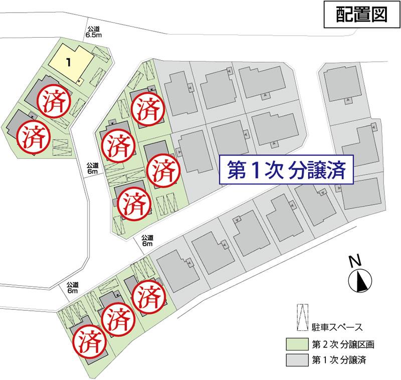 The entire compartment Figure. Subdivision compartment was newly developed streets. Traffic volume of the contact surface road less, Also is an environment of peace of mind in raising children.