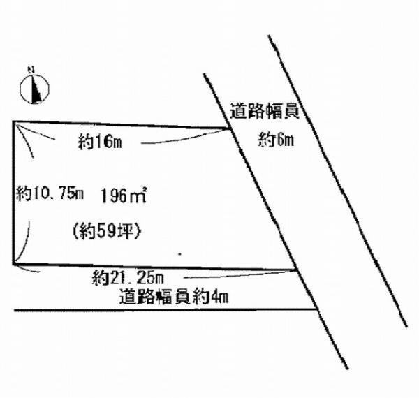 Compartment figure. Land price 21,800,000 yen, Land area 196 sq m