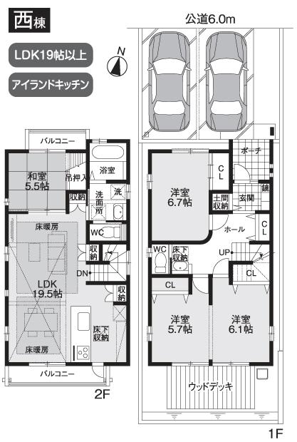 Floor plan. 38,500,000 yen, 4LDK, Land area 115.42 sq m , Building area 102.69 sq m