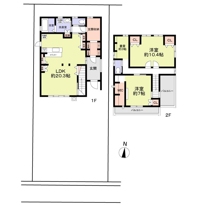 Floor plan. 41,800,000 yen, 2LDK + S (storeroom), Land area 185 sq m , Building area 115.92 sq m
