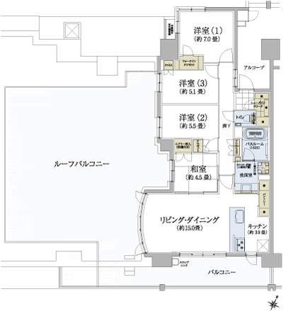Floor: 4LDK + WIC + SIC, the occupied area: 93.86 sq m, Price: TBD