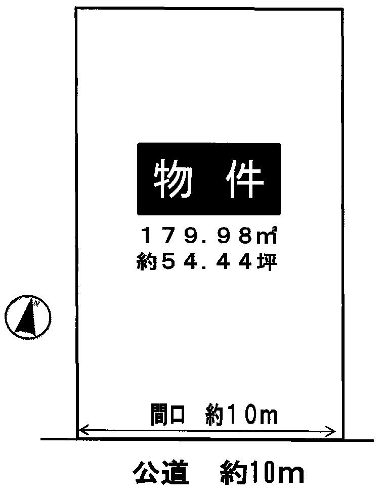 Compartment figure. Land price 29,800,000 yen, Land area 179.98 sq m