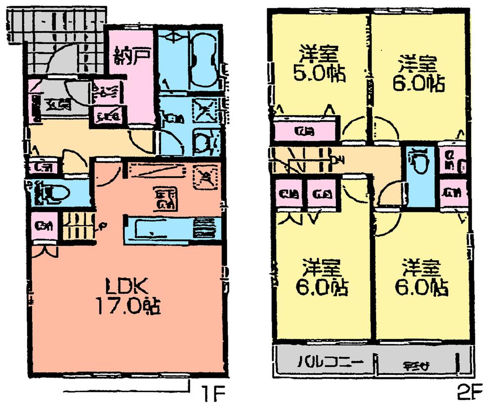 Floor plan. (8 Building), Price 34,500,000 yen, 4LDK, Land area 130.42 sq m , Building area 98.74 sq m