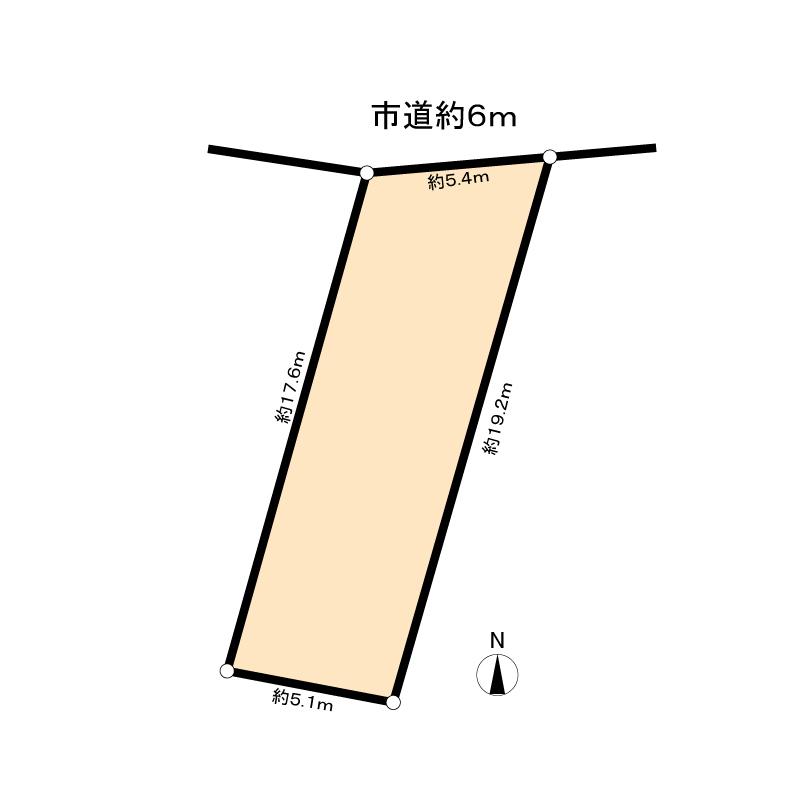 Compartment figure. Land price 14.2 million yen, Land area 94.09 sq m