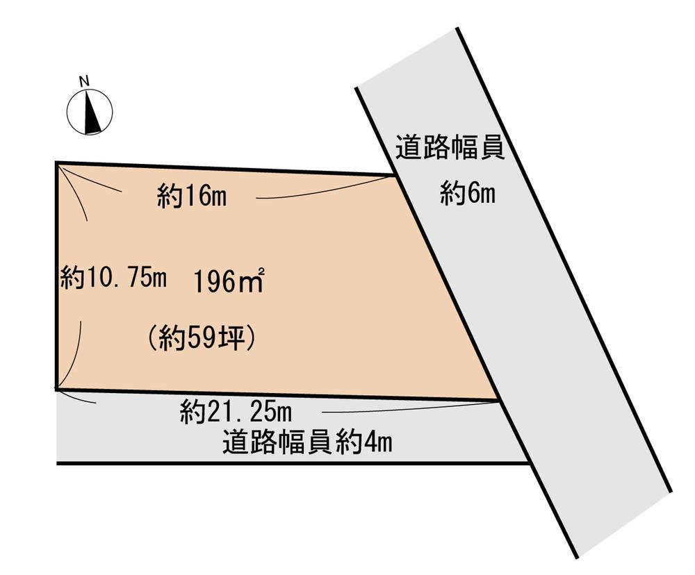 Compartment figure. Land price 21,800,000 yen, Land area 196 sq m