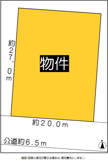 Compartment figure. Land price 86,730,000 yen, Land area 541 sq m