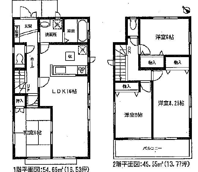Floor plan. 38,800,000 yen, 4LDK, Land area 120.49 sq m , Building area 100.21 sq m 1 Building
