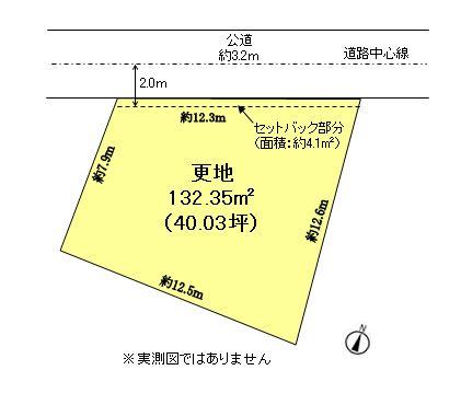 Compartment figure. Land price 13 million yen, Land area 132.35 sq m