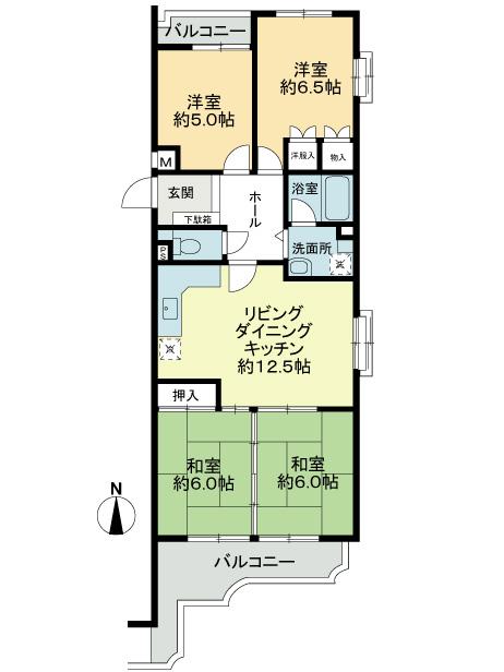 Floor plan. 4LDK, Price 11.8 million yen, Occupied area 77.76 sq m , Balcony area 11.72 sq m floor plan