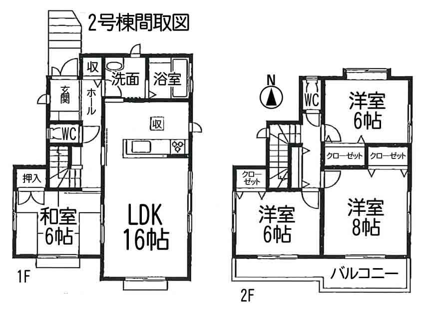 Floor plan. 38,300,000 yen, 4LDK, Land area 143.57 sq m , Building area 101.04 sq m