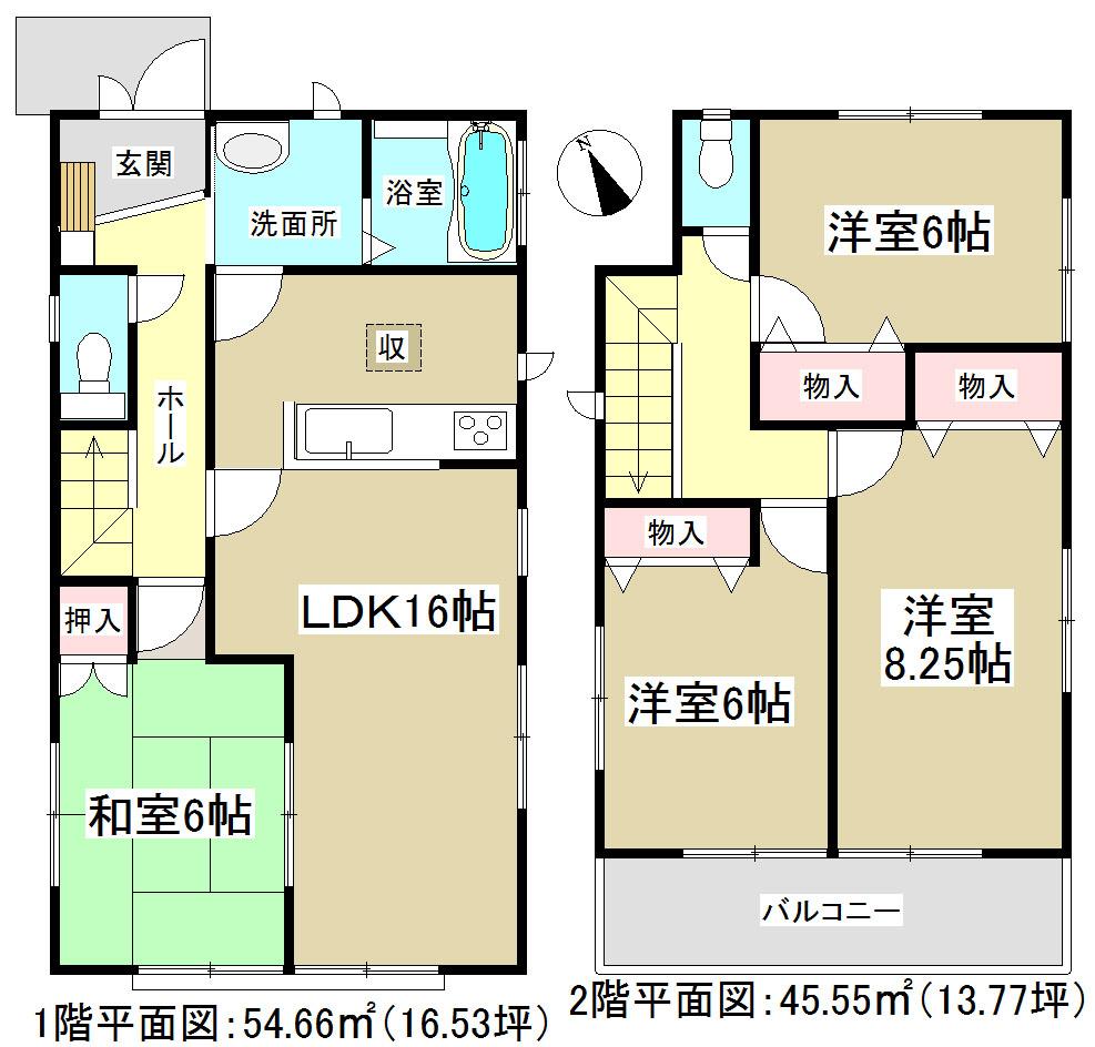 Floor plan. 38,800,000 yen, 4LDK, Land area 120.49 sq m , Building area 100.21 sq m