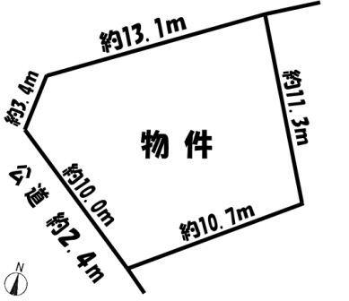 Compartment figure. Land price 19,800,000 yen, Land area 152.06 sq m