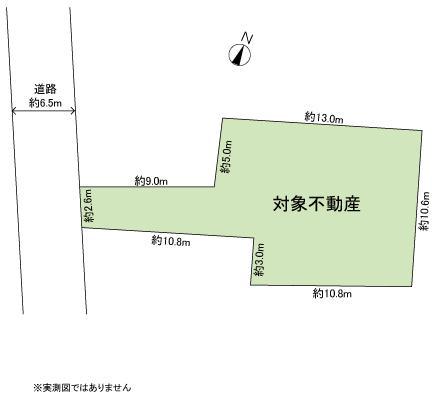 Compartment figure. Land price 22,800,000 yen, Land area 176.69 sq m